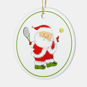 Tennis-Weihnachtsgeschenk Keramik Ornament