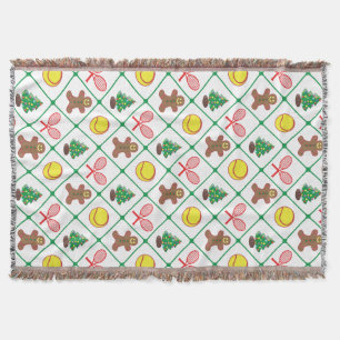 Tennis-Weihnachtsmuster Decke