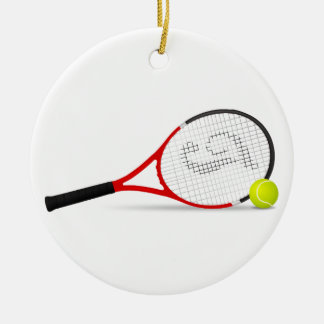 Tennis-Weihnachtsverzierung Keramik Ornament