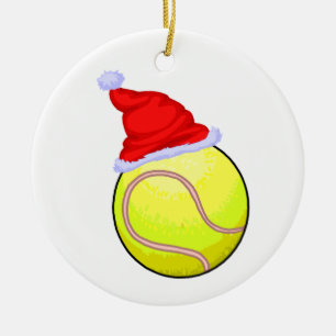 Tennis-Weihnachtsverzierung Keramik Ornament