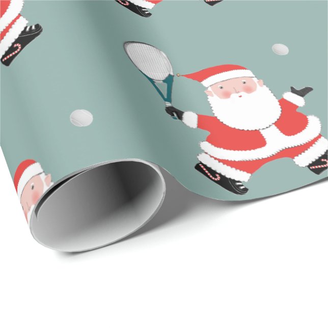 Tennis Weihnachtswrapping Paper Geschenkpapier (Rolleneckpunkt)