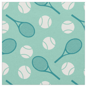 Tennis: Weiß und Grün - anpassbar! Stoff