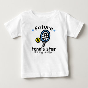 Tennis wie Bruder Baby T-shirt