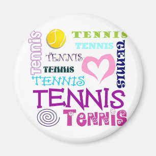 Tennis-Wiederholen Magnet