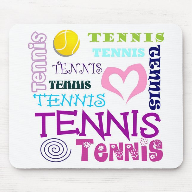 Tennis-Wiederholen Mousepad (Vorne)