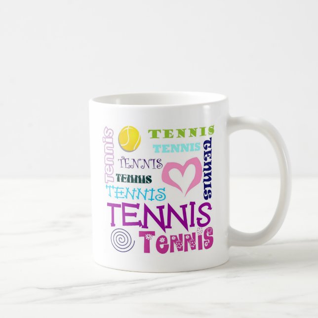 Tennis-Wiederholen Tasse (Rechts)