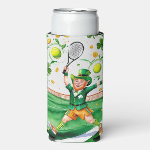 Tennis zum St. Patrick's Day Selters Dosenkühler