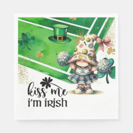 Tennis zum St. Patrick's Day Serviette