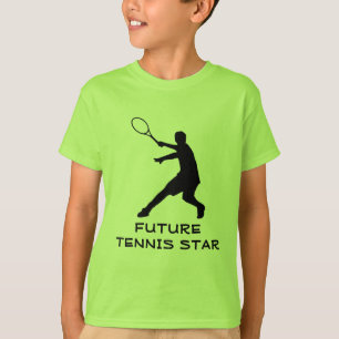 Tennisausrüstung des Kindes   Grüner T - Shirt mit
