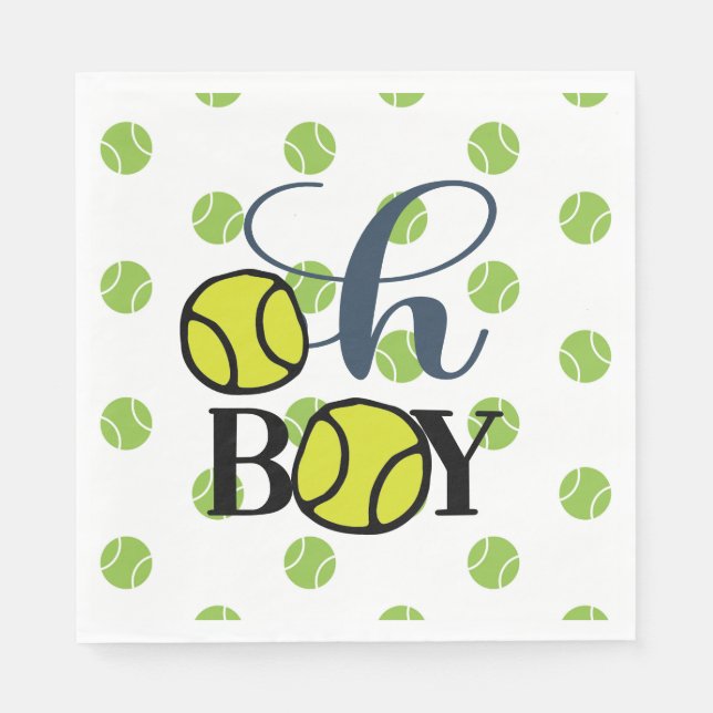 Tennisbaby Serviette (Vorderseite)