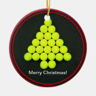 Tennisball-Baum-Verzierung Keramik Ornament