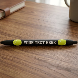 Tennisball benutzerdefinierter Teamname oder Text  Kugelschreiber