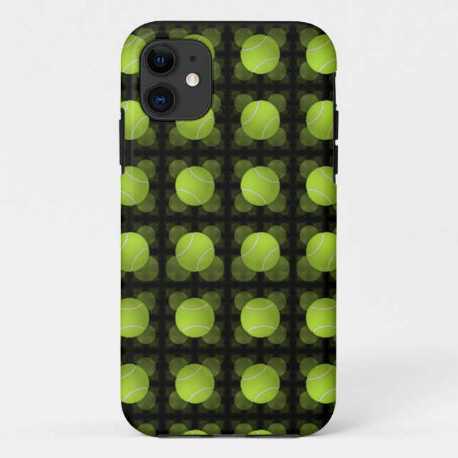 Tennisball-Collage Case-Mate iPhone Hülle (Rückseite)