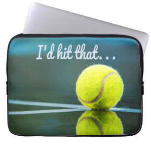 Tennisball, den ich dieses lustige Geschenk schlag Laptopschutzhülle