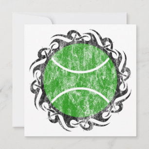 Tennisball Einladung