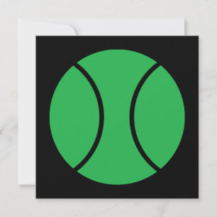 Tennisball Einladung