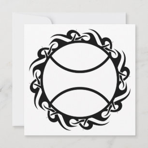 Tennisball Einladung