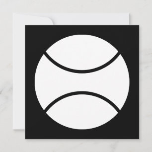 Tennisball Einladung