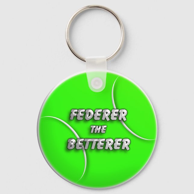 Tennisball - Federer der Betterer Schlüsselanhänger (Vorderseite)