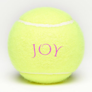 Tennisball Freude - Benutzerdefinierter Text, Schr Tennisbälle