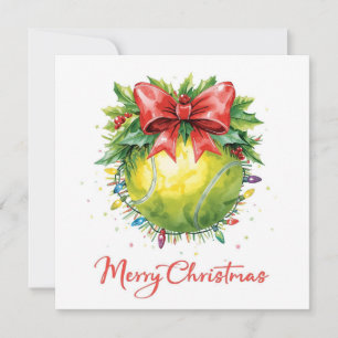 Tennisball Frohe Weihnachten Urlaub