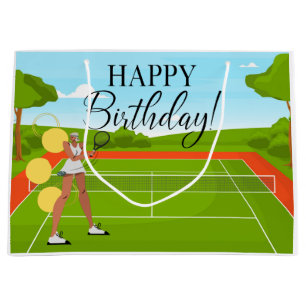 Tennisball für Tennis Spieler Geburtstag Große Geschenktüte