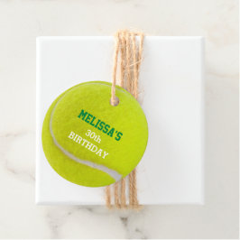 Tennisball Gelb und Grün Geschenkanhänger