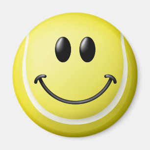 Tennisball-Gesicht Magnet