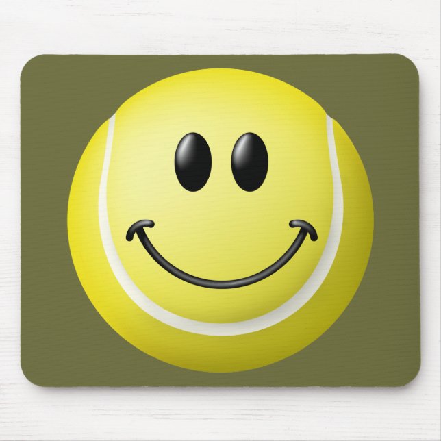 Tennisball-Gesicht Mousepad (Vorne)