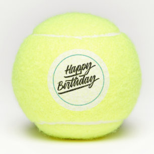 Tennisball Glückwunsch zum Geburtstag zum Tenniss Tennisbälle