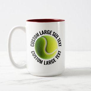 Tennisball & großer Text MAROON 15oz Custom Zweifarbige Tasse