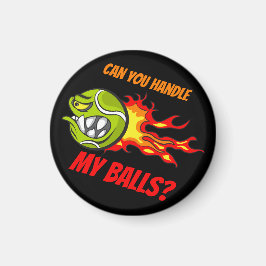 Tennisball in Flammen, Zitronensportangebot, Schwa Magnet