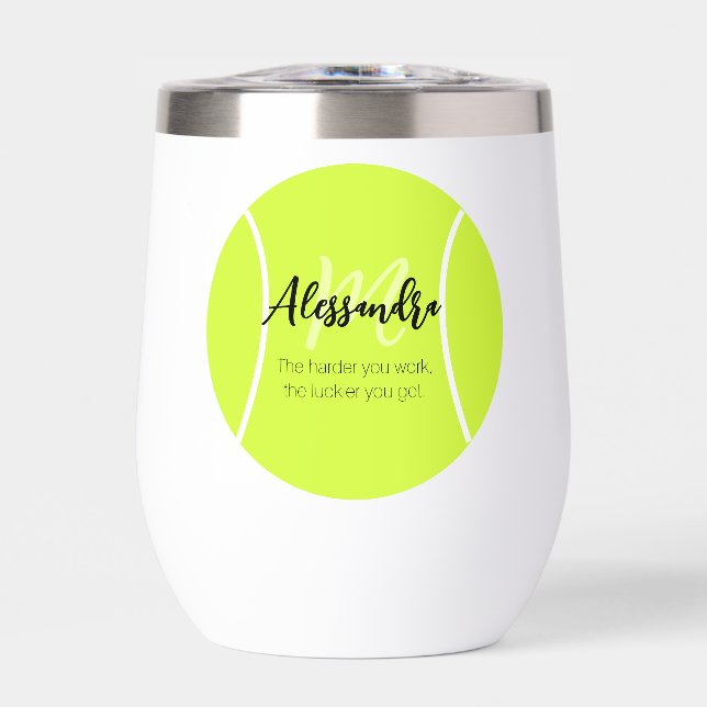 Tennisball individuelle Name & Text (Vorderseite)