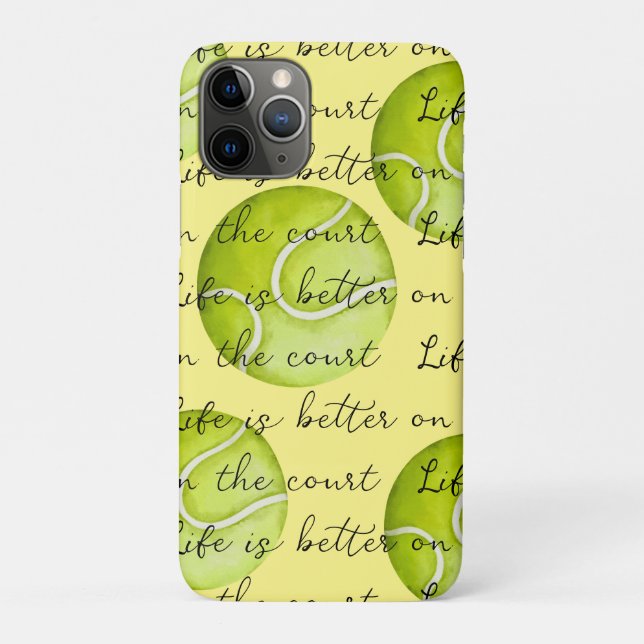 Tennisball ist besser auf dem Platz Case-Mate iPhone Hülle (Rückseite)