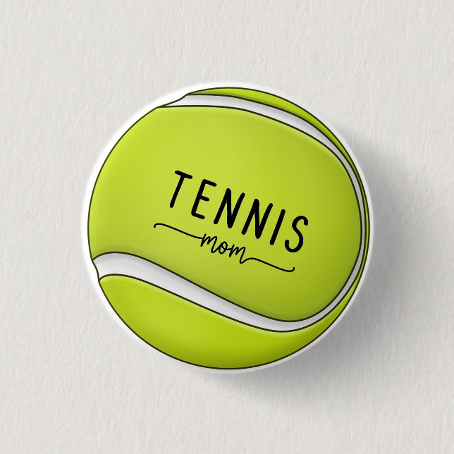Tennisball Mama Mutter Mommy Mama Button (Vorderseite)