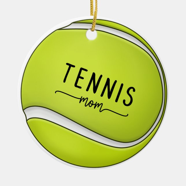 Tennisball Mama Mutter Mommy Mama Keramik Ornament (Vorne)