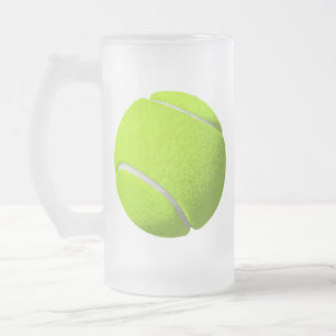 Tennisball Mattglas Bierglas