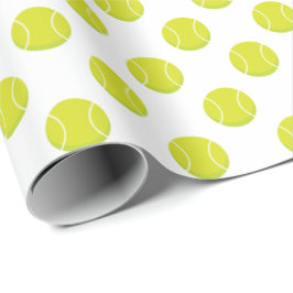 Tennisball-Muster | irgendeine Hintergrund-Farbe Geschenkpapier