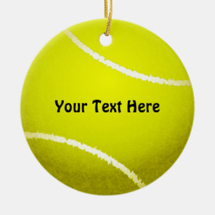Tennisball-Ornament Keramikornament