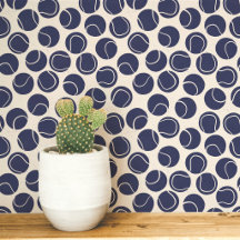 Tennisball-Polka-Dot-Blockdruck