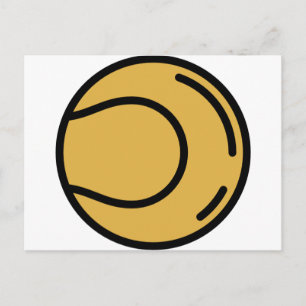 Tennisball Postkarte