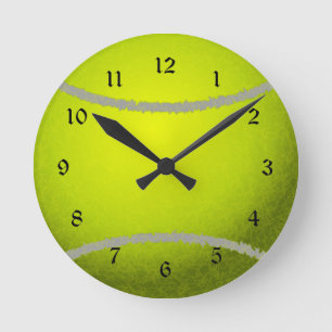 Tennisball Runde Wanduhr