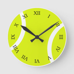Tennisball Runde Wanduhr