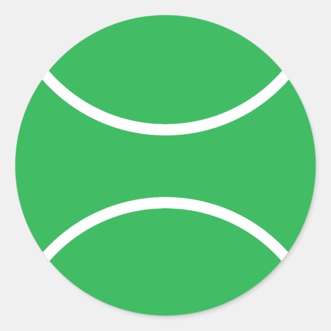 Tennisball Runder Aufkleber (Vorderseite)