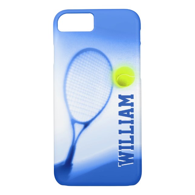 Tennisball-Schlägersport blauer iPhone-Fall Case-Mate iPhone Hülle (Rückseite)