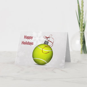 Tennisball-Schmuck Weihnachtsgrüße Feiertagskarte