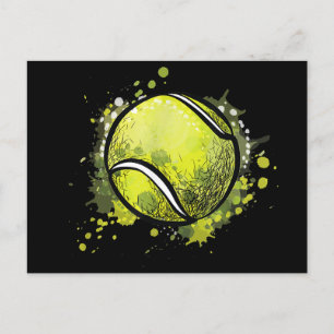 Tennisball-Sport und Tennisliebhaber Weihnachten Einladungspostkarte