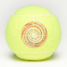 Tennisball Swirl Ölmalerei