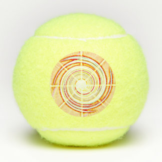 Tennisball Swirl Ölmalerei Tennisbälle