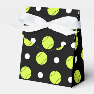 Tennisball-Tupfen-Muster-Gewohnheits-Hintergrund Geschenkschachtel